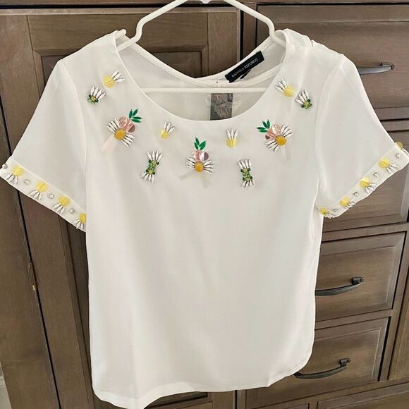 Banana Republic Embellished Blouse XS - Picture 1 of 8